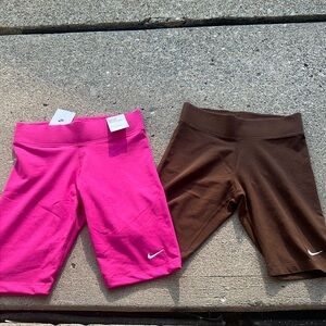 NWT Nike Tight Fit Mid Rise Short Length Bike Shorts